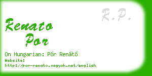 renato por business card