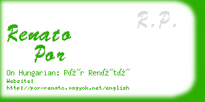 renato por business card